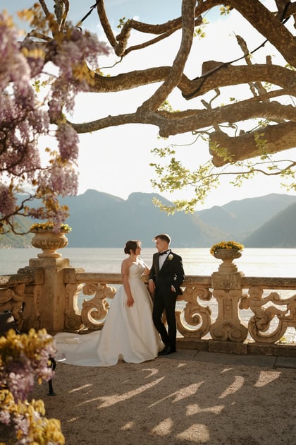 The Speirs' got married at Villa Balbianello, Lenno