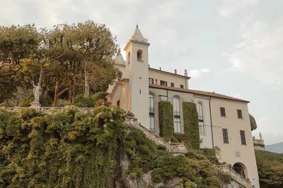 Villa Balbianello's facade, Lenno, Lake Como, Italy